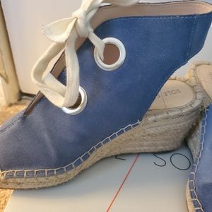 Sold! Sole Society Suede Espadrille Wedges